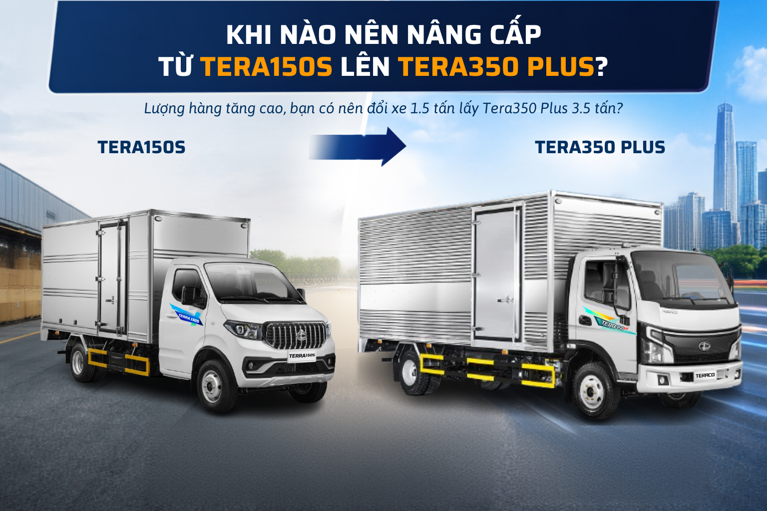 Khi Nào Nên Nâng Cấp Từ Tera150S Lên Tera350 Plus? Bí Quyết Đổi Xe Sinh Lời Tối Ưu