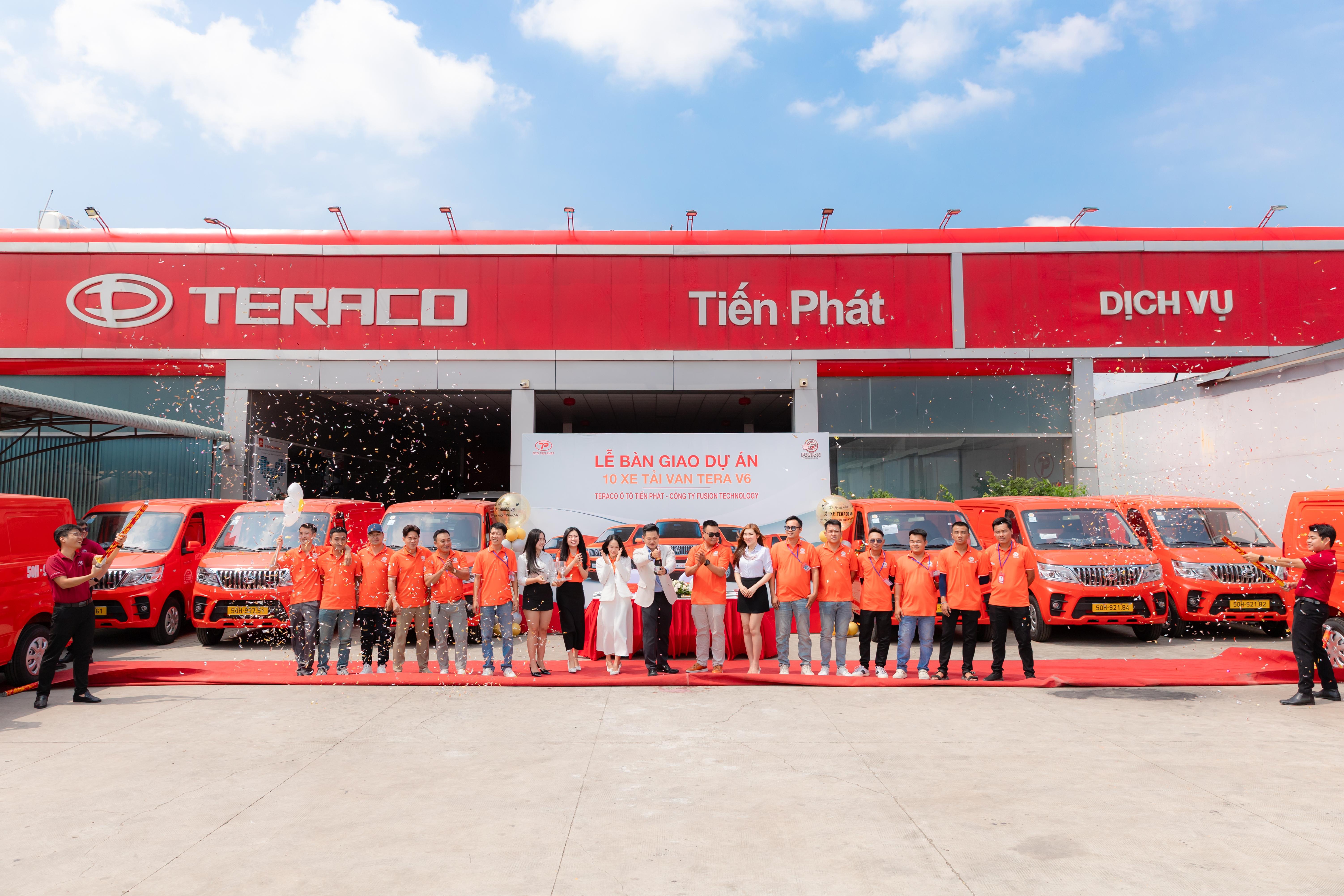 TERACO TIẾN PHÁT TIẾP TỤC BÀN GIAO 10 XE TẢI VAN TERA-V6 CHO FUSION TECHNOLOGY: MỞ RỘNG HỢP TÁC, TĂNG TỐC NĂNG LỰC VẬN HÀNH
