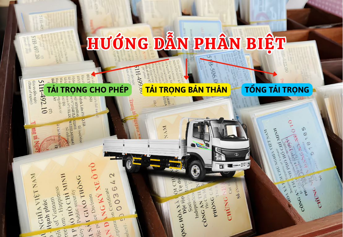 PHÂN BIỆT TẢI TRỌNG BẢN THÂN, TẢI TRỌNG CHO PHÉP VÀ TỔNG TẢI TRỌNG TRÊN CAVET XE TẢI: BÍ QUYẾT ĐẦU TƯ AN TOÀN VÀ NÉ PHẠT QUÁ TẢI