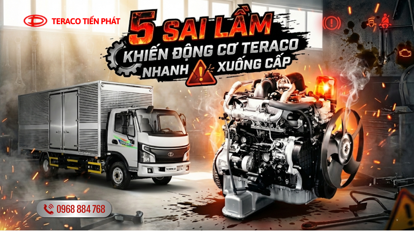 5 sai lầm khiến động cơ Teraco nhanh xuống cấp