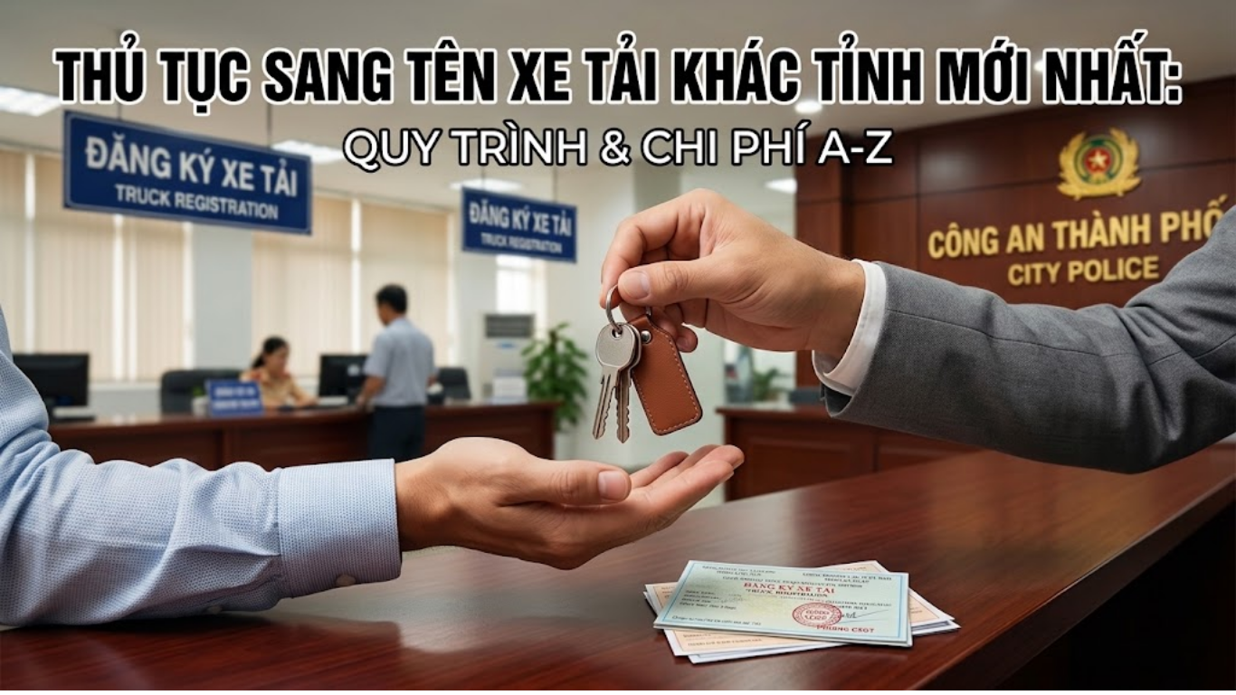 HƯỚNG DẪN THỦ TỤC SANG TÊN XE TẢI KHÁC TỈNH MỚI NHẤT: QUY TRÌNH, CHI PHÍ VÀ KINH NGHIỆM THỰC CHIẾN