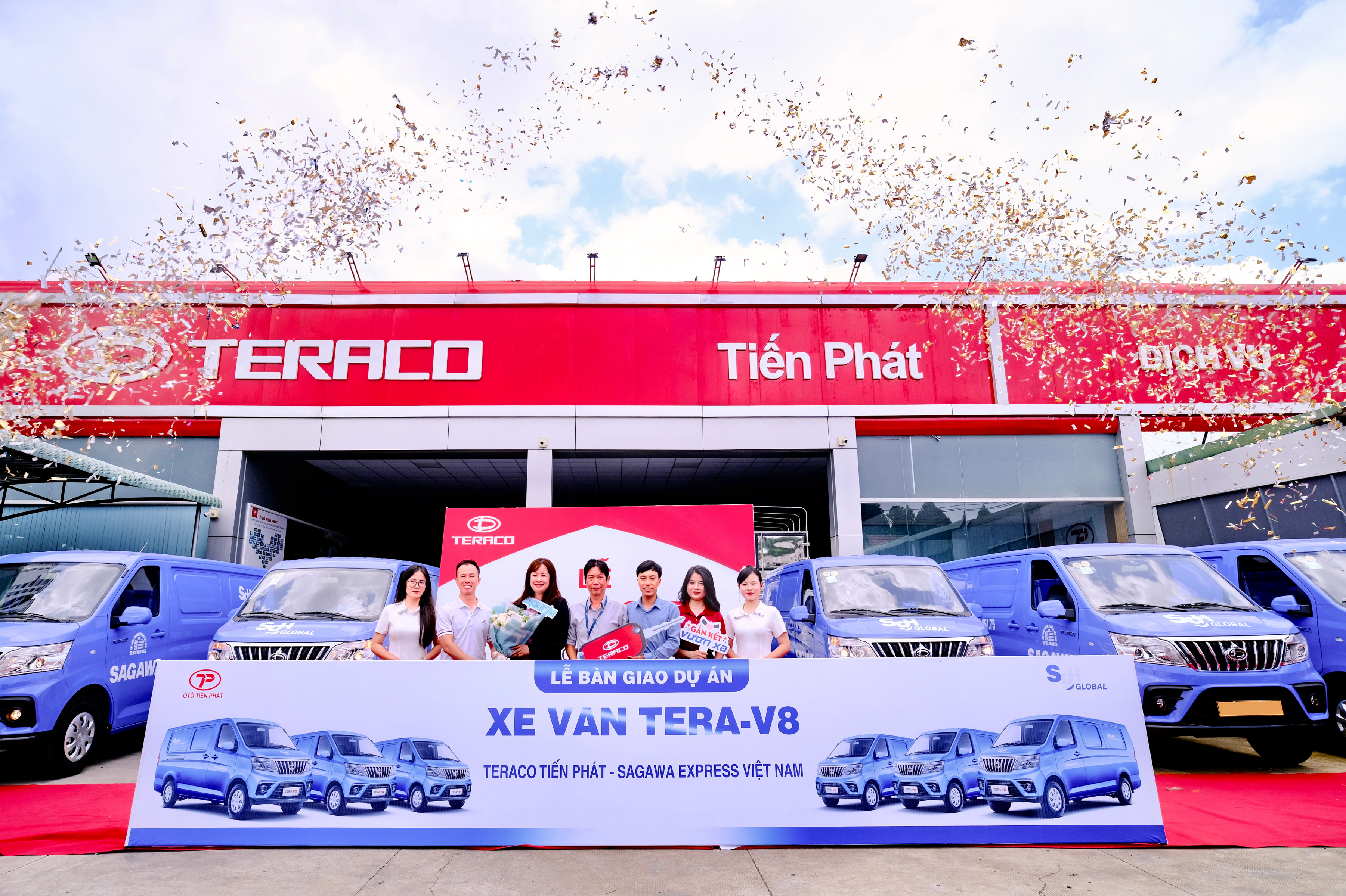 TERA-V8: TERACO TIẾN PHÁT Bàn Giao Lô Xe Tải Van Hiện Đại Cho SAGAWA EXPRESS VIỆT NAM – Cột Mốc Mới Trong Ứng Dụng Xe Logistics