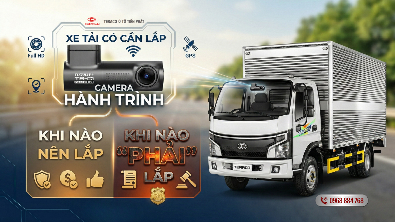 Xe tải có cần lắp camera hành trình không? khi nào nên lắp, khi nào “phải” lắp