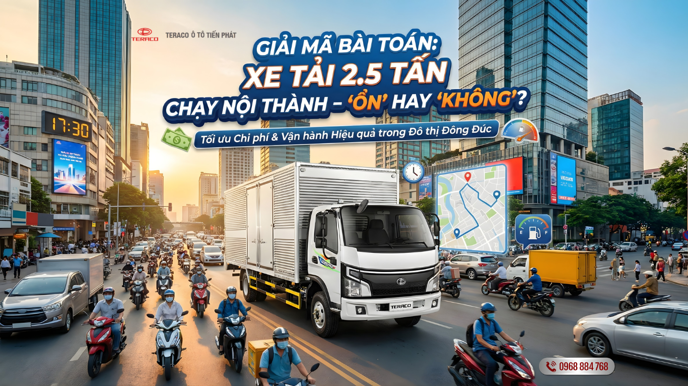 Xe tải dưới 2.5 tấn chạy nội thành có ổn không?