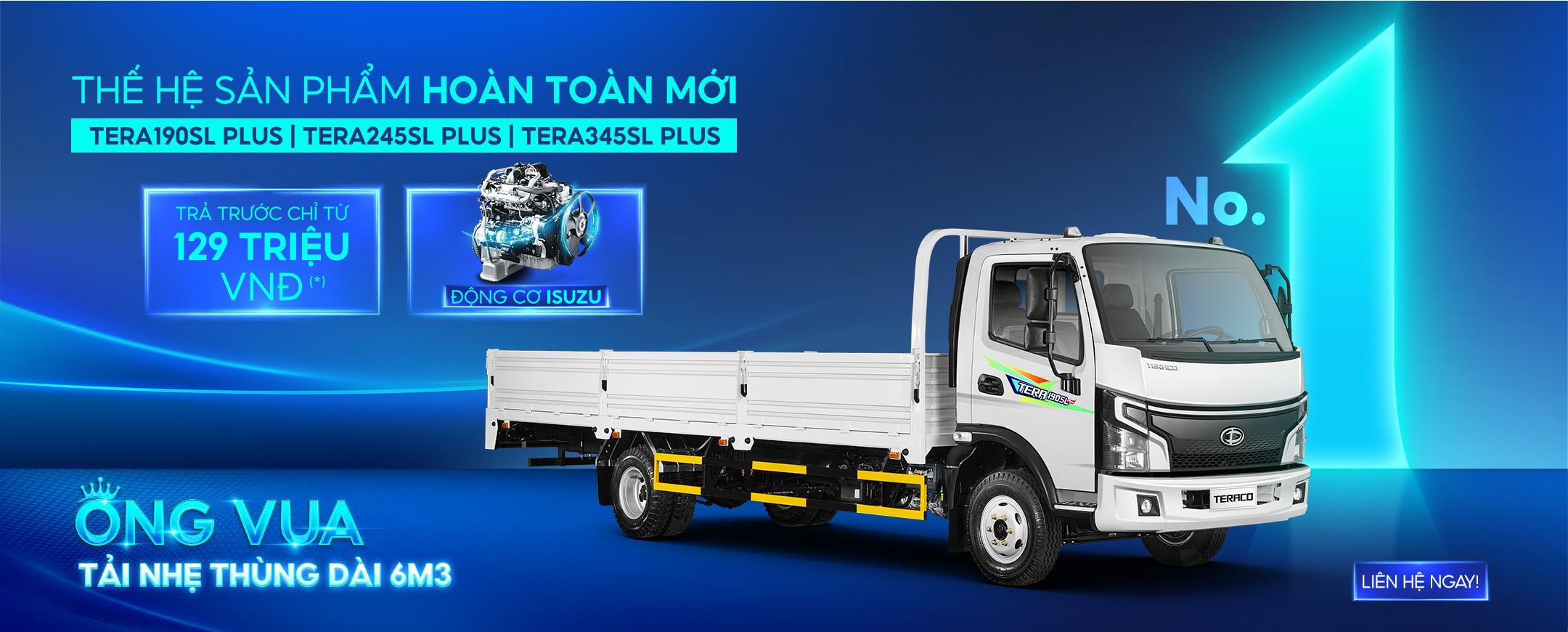 tải nhẹ thùng dài 6m3 teraco PC